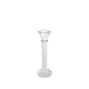 Set of 2 Classic Crystal Glass Candle Holder in Clear - Small - Notbrand
