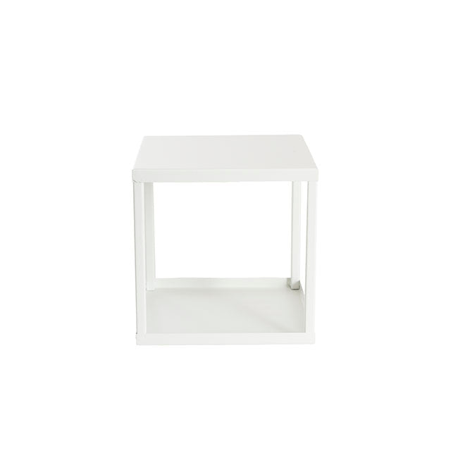 Set of 2 Square Cake Separator Stand in White - Small - Notbrand