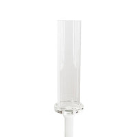 Crystal Glass Single Pillar Candle Holder in Clear - Large - Notbrand