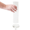 Crystal Glass Single Pillar Candle Holder in Clear - Medium - Notbrand