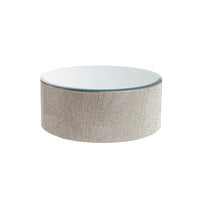 Mirror Diamond Round Platform Table Riser - Silver - Notbrand