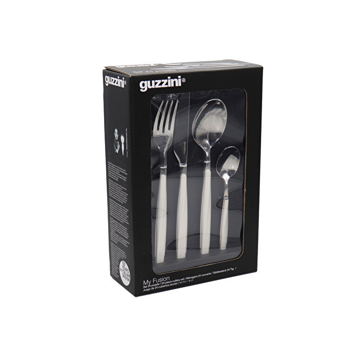 My Fusion Cutlery Set in White - 24 Piece - Notbrand