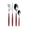 My Fusion Cutlery Set in Red - 24 Piece - Notbrand
