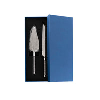 Crystal Cake Knife Set - Metallic Silver - NotBrand