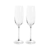 Set of 2 Champagne Glass With Crystal - Silver - Notbrand