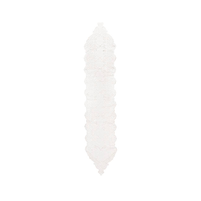 Lace Table Runner - White - Notbrand