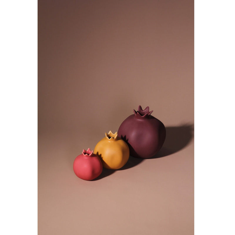 Pomegranate Glazed Ceramic Vase - Medium - Notbrand
