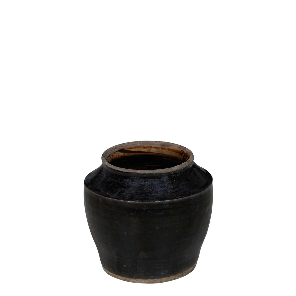 Shanxi Antique Terracotta Pot - Black - Notbrand