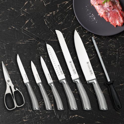 Kitchen Knife Block Set with Stainless Steel Blade - 14pc - Notbrand