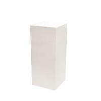 Square Fibreglass Plinth in Limestone White - Range - Notbrand