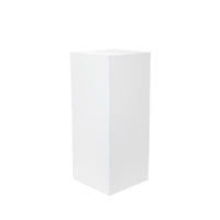Square Fibreglass Plinth in Gloss White - Range - Notbrand