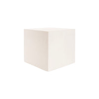 Square Fibreglass Plinth in Limestone White - Range - Notbrand