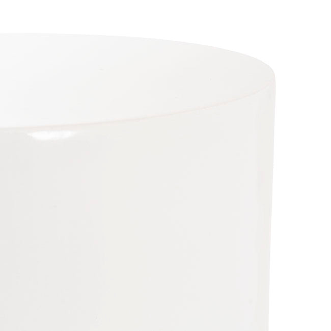 Round Fibreglass Plinth in Gloss White - Range - Notbrand