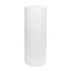 Round Fibreglass Ripple Plinth in Gloss White - Range - Notbrand