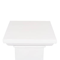 Square Fibreglass Pedestal - Gloss White - Notbrand