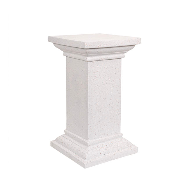 Square Fibreglass Pedestal - Cream - Notbrand