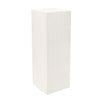 Square Fibreglass Ripple Plinth - Gloss White - Notbrand