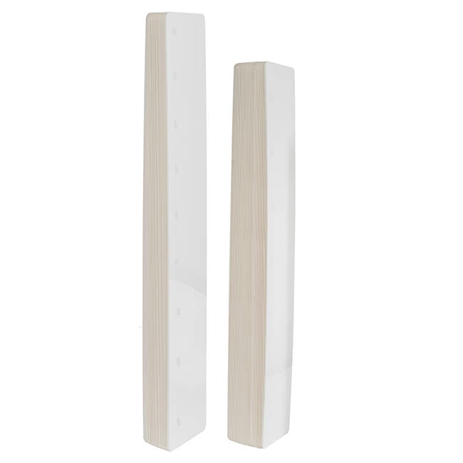 Set of 2 Elite Foldable Paper Plinth in White - Range - Notbrand