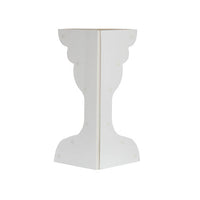 Elegant Foldable Paper Plinth - White - NotBrand