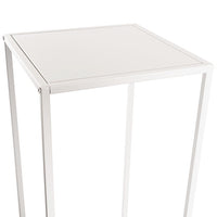 Metal Flower Table Stand KD Centrepiece in White - 80cmH - Notbrand