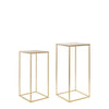 Set of 2 Metal Centrepiece Table Stand - Gold - Notbrand