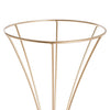 Set of 2 Geometric Metal Centrepiece Flower Stand in Gold - Small - Notbrand
