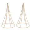 Geometric Metal Centrepiece Flower Stand in Gold - Large - Notbrand