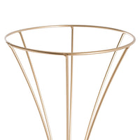 Geometric Metal Centrepiece Flower Stand in Gold - Large - Notbrand