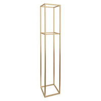 Tall Metal Pedestal Stand in Gold - 200cmH - Notbrand