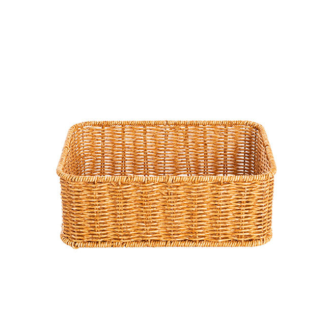 Set of 2 Woven Rectangle Tray in Natural - Range - Notbrand