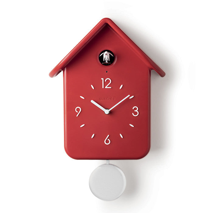 Enjoy Your Time QQ Clock with Pendulum - Red - Notbrand