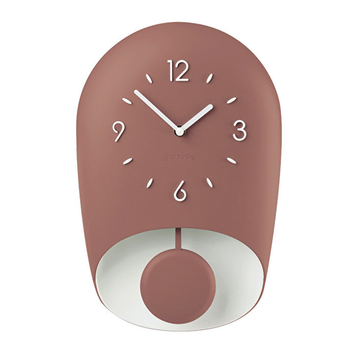 Enjoy Your Time Bell Wall Clock - Brick Red - Notbrand
