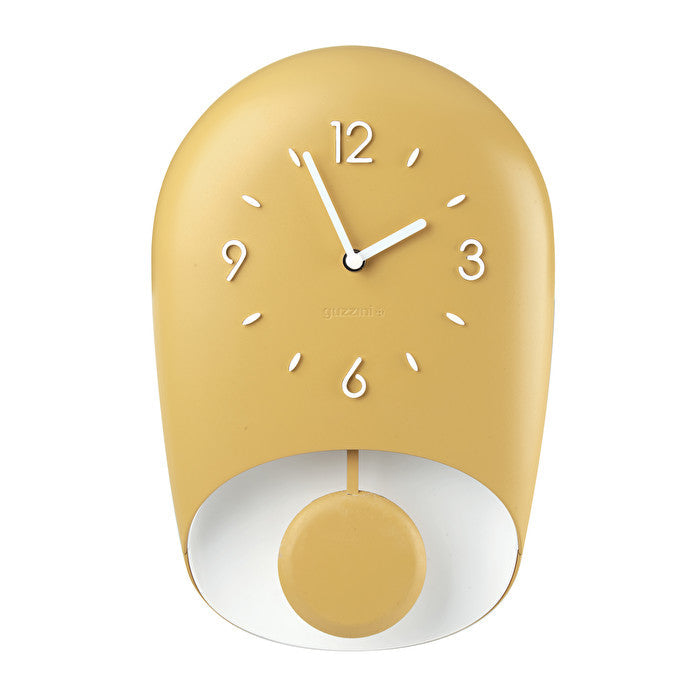 Enjoy Your Time Bell Wall Clock - Mustard Yellow - Notbrand
