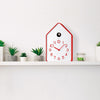 Enjoy Your Time QQ UP Wall Clock with Pendulum - Red - Notbrand