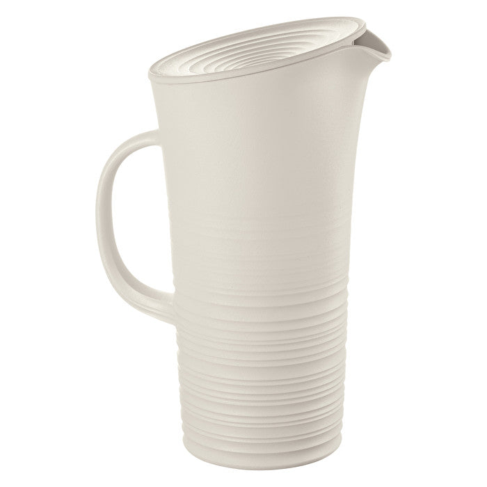 Earth Tierra Pitcher with Lid in Milk White - 1800ml - Notbrand