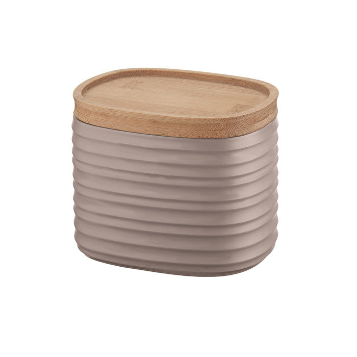 Earth Tierra Storage Jar in Taupe - Small - Notbrand