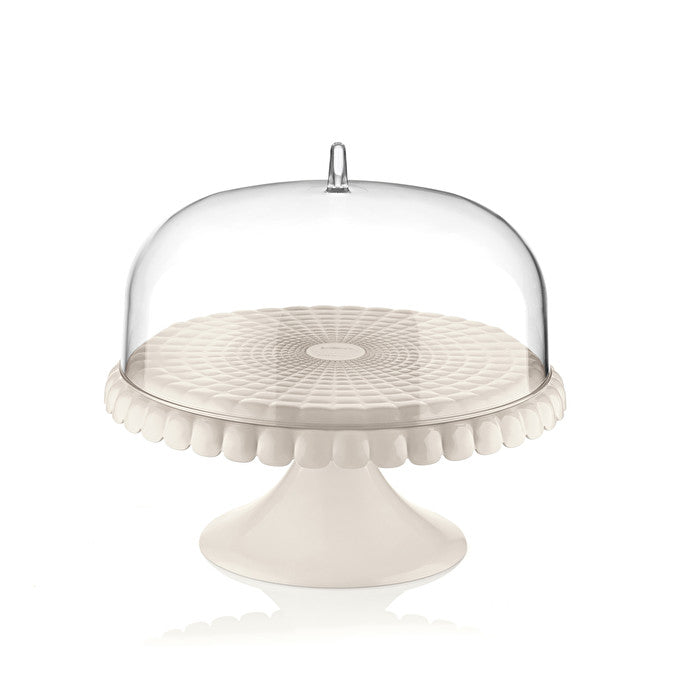 Tiffany Cake Stand With Dome in Milk White - Small - Notbrand