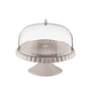 Tiffany Cake Stand With Dome in Taupe - Small - Notbrand