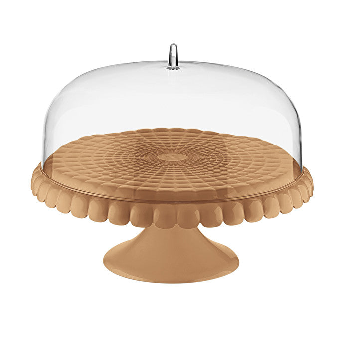 Tiffany Cake Stand With Dome in Terracotta - Small - Notbrand