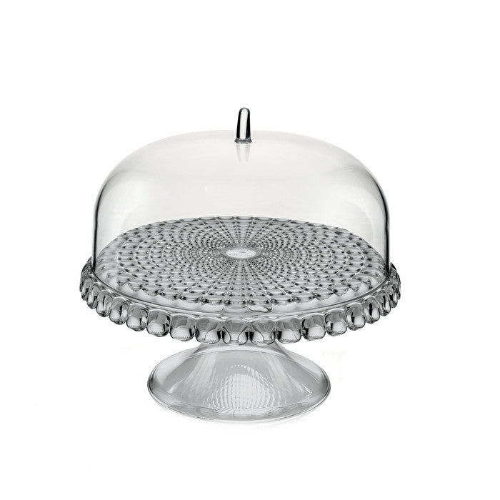 Tiffany Cake Stand With Dome in Sky Grey - Small - Notbrand