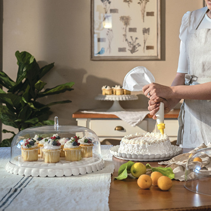 Tiffany Cake Serving Set in Milk White - Small - Notbrand