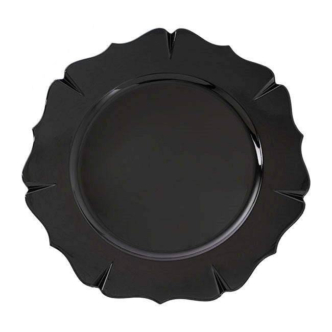Set of 8 Scallop Rim Charger Plate - Range - Notbrand