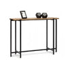 Narrow Hallway Console Table with Textured Top - Gold & Black - NotBrand