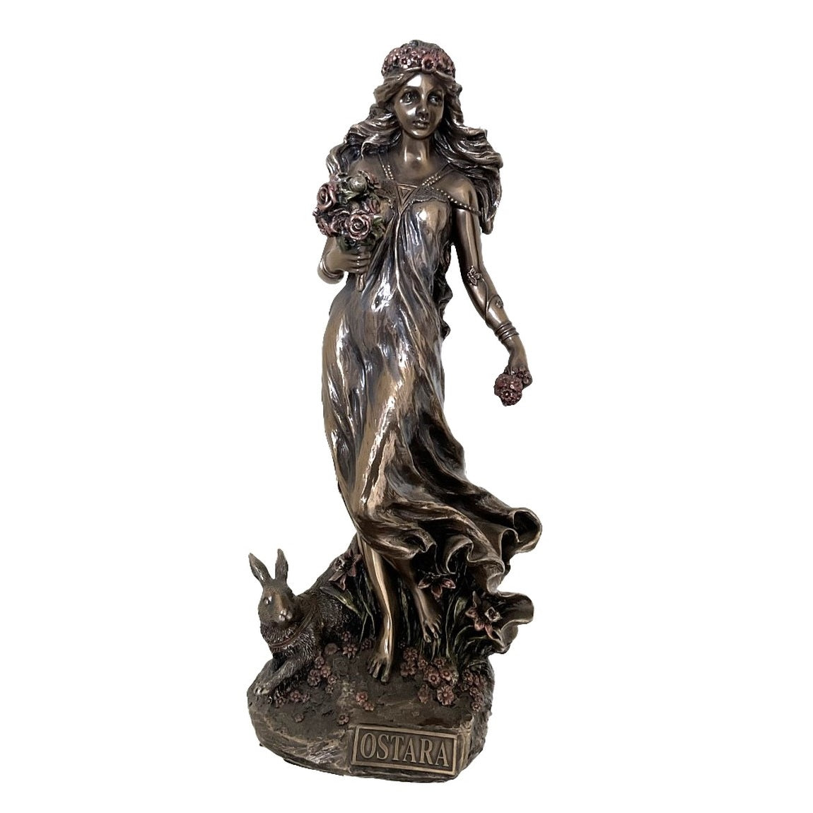 Goddess of Spring Figurine in Cold Cast Bronze - Ostara - Notbrand