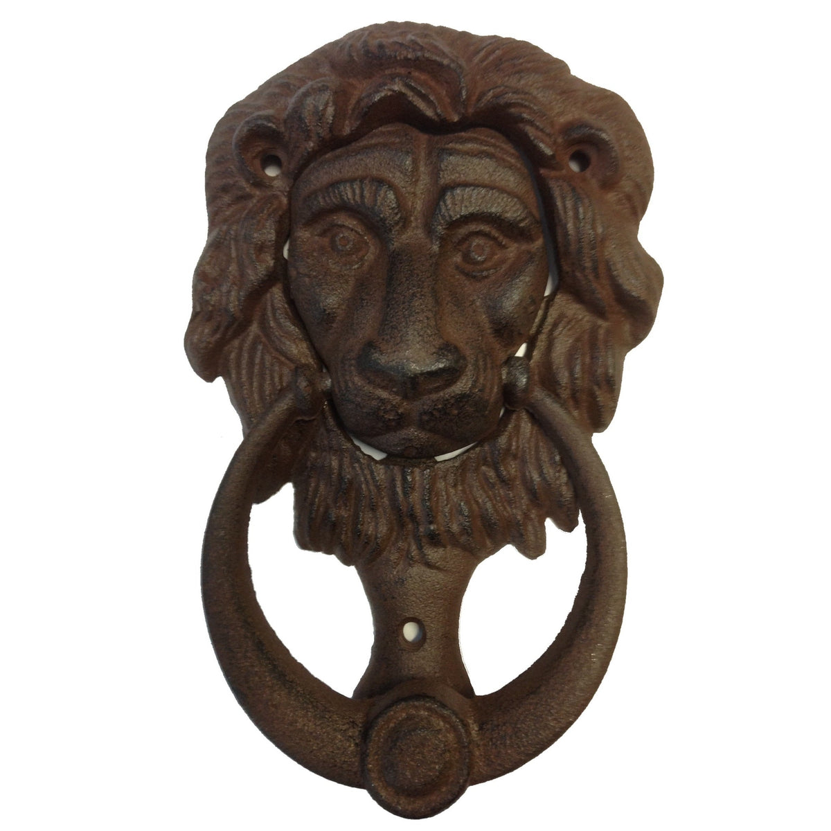 Lion Cast Iron Door Knocker - Antique Rust - Notbrand