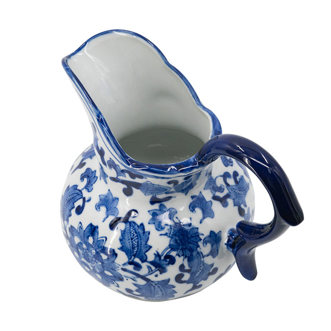 Ming Luxe Porcelain Jug - Blue & White - Notbrand
