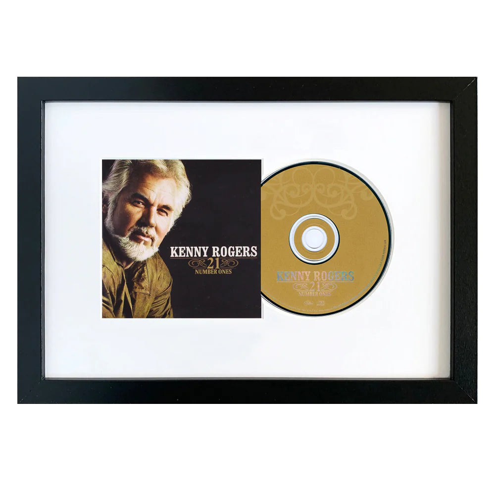 21 Number Ones Kenny Rogers CD Framed Album Art - NotBrand