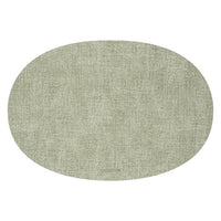 Fabric Oval Reversible Placemat in Mint Green - Set of 2 - Notbrand