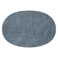 Fabric Oval Reversible Placemat in Sea Blue - Set of 2 - Notbrand