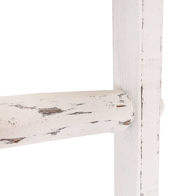 Decorative Wooden Ladder - Washed White - Notbrand